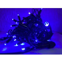 Гирлянда бахрома IQLED Бахрома с Flash мерцанием 230В 3x0.9 м (мульти/мерцающий на черном проводе)