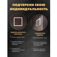 Вентиляционная решетка HOMY Air Pro APT100WSZ 20x20 без маяка (белая)