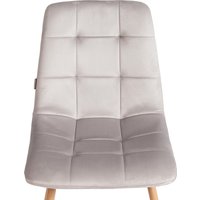 Стул TetChair Chilly mod. JSC-220 (светло-серый/натуральный)