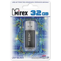 USB Flash Mirex UNIT BLACK 32GB (13600-FMUUND32)