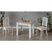 Кухонный стол Трия Промо тип 3 (белый/дуб сонома светлый)