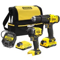  Stanley SFMCK465D2S (шуруповерт, винтоверт, 2 АКБ, сумка)