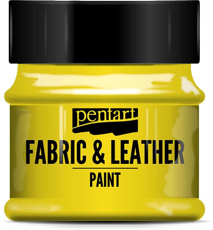 

Краска для текстиля Pentart Fabric & Leather paint 50 мл (желтый)