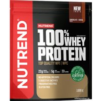 Протеин сывороточный (изолят) Nutrend 100% Whey Protein (1000г, шоколад/какао)