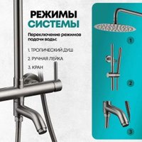 Душевая система  Grocenberg GB7099 (никель)