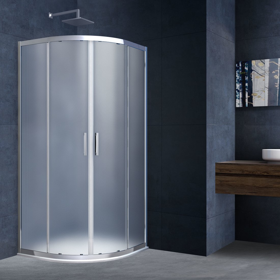 

Душевой уголок Vincea Alpha VSQ-3AL900MT (хром/текстурное)