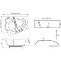 Ванна Ravak Asymmetric 160x105L C461000000