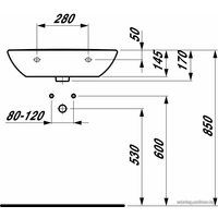 Умывальник Laufen PRO 814952 60x42