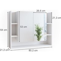 Anrex Шкаф с зеркалом для ванной Elira 2DZ5N (белый)