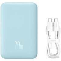 Внешний аккумулятор Baseus Magnetic Mini Air Wireless Fast Charge Power Bank 20W 10000mAh (голубой)