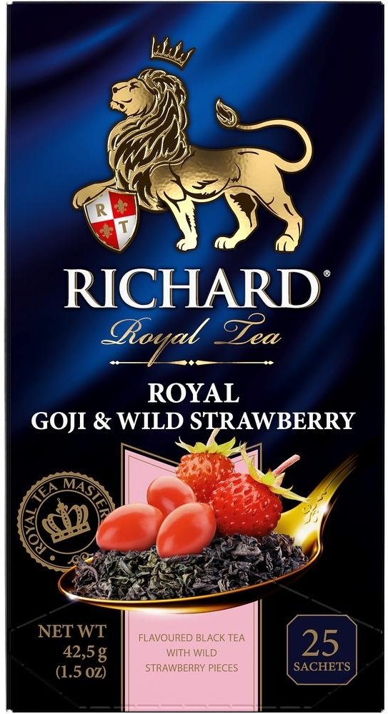

Черный чай Richard Royal Goji & Wild Strawberry 25 шт