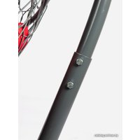 Подвесной диван M-Group Лежебока 11180306 (с серым ротангом/красная подушка)