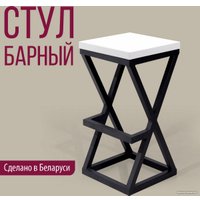 Табурет Millwood Вена 3 Л (белый/металл черный)