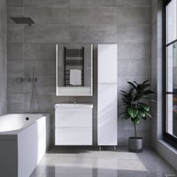  Viant Шкаф с зеркалом Мальта 80 VMAL80BEL-ZSH