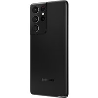 Телефон Samsung Galaxy S21 Ultra 5G SM-G998B/DS 16GB/512GB Восстановленный by Breezy, грейд B (черный фантом)