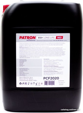 Антифриз Patron G12+ LongLife Red 20кг