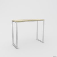 Барный стол Hype Mebel Классик 120x40 (белый/древесина белая)