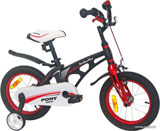Bibitu Pony 16 2021 (черный) детский велосипед купить в Гомеле