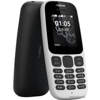 Кнопочный телефон Nokia 105 Dual SIM (2017) (черный)