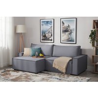 Угловой диван Mio Tesoro Дюссельдорф 293 1.5ек-1.5пф (1173 Savanna Plus Grafit)