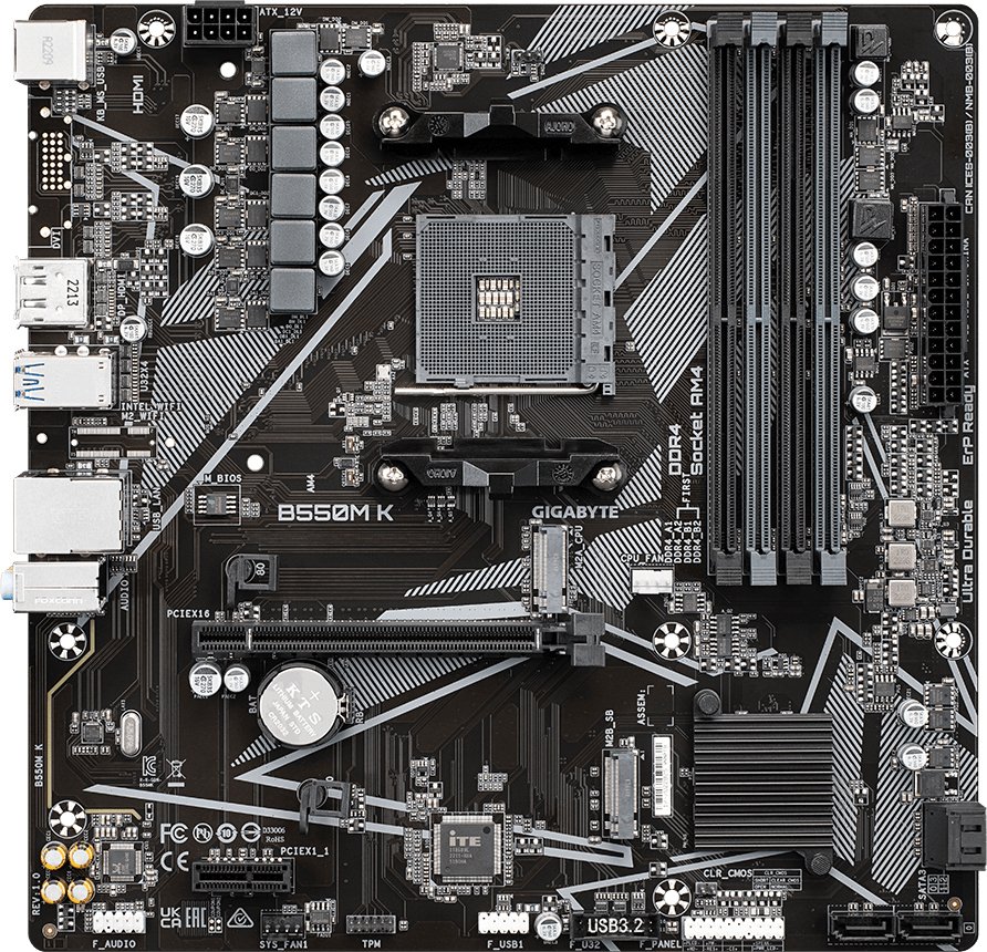 

Материнская плата Gigabyte B550M K (rev. 1.0)