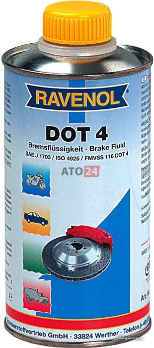 Тормозная жидкость Ravenol DOT-4 0.5л