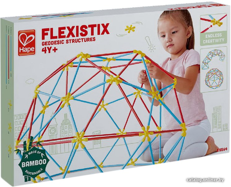 Конструктор Hape Flexistix E5564 Geodesic structures