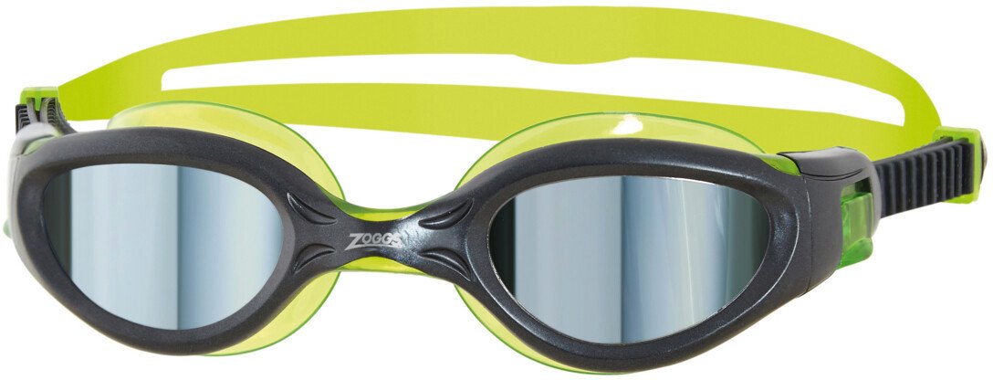 Очки для плавания Zoggs Phantom Elite Mirror Junior 461316 (черный/зеленый)