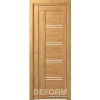 Межкомнатная дверь Юркас Deform D18 ДО 60x200 (дуб шале натуральный/lacobel белый лак)