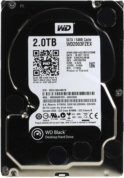 

Жесткий диск WD Black 2TB (WD2003FZEX)