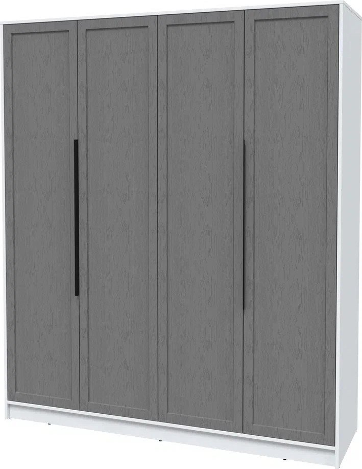 

Шкаф распашной Интерлиния Концепт Тренд КТ-Ш4 (белый платинум/дуб серый)