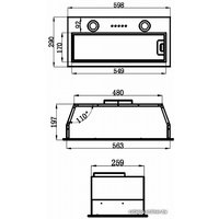 Кухонная вытяжка MAUNFELD Thames 601M (нержавеющая сталь)