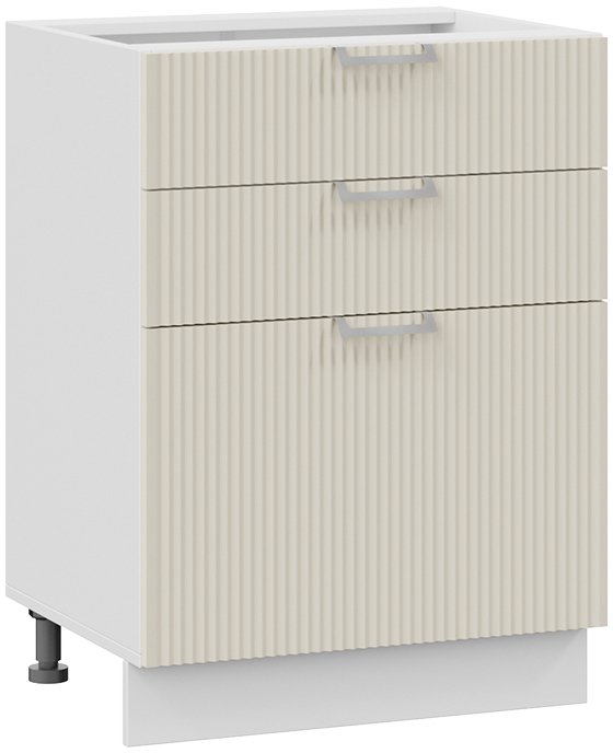 

Шкаф напольный Трия Кимберли 1Н6Я3 (белый/крем)