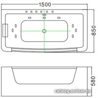 Ванна WeltWasser HB Bullen 170x85 WT