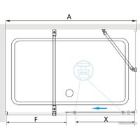 Душевой уголок RGW TO-48B (TO-18B + Z-18B) 41074849-14 140x90 (черный/прозрачное стекло)