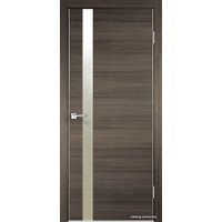 Межкомнатная дверь Velldoris Techno Z1 90x200 (дуб серый поперечный, зеркало матированное)