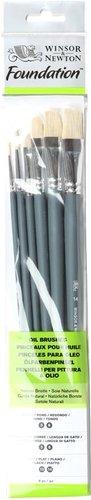 Набор кистей Winsor & Newton Foundation Hog Brush 5295026 (6 шт)