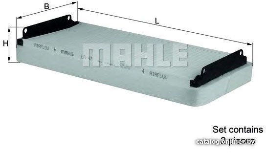 

Салонный фильтр Mahle Knecht LA47S