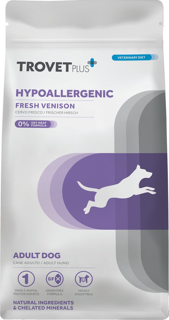 Сухой корм для собак Trovet Plus Adult Dog Hypoallergenic Fresh Vension (3кг)