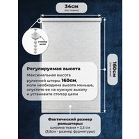 Рулонные шторы Sundays Home LM 165-02 34х160 (молочный лен)