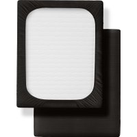 Простыня Verossa Stripe 140x200x20 730587 (Black, на резинке)