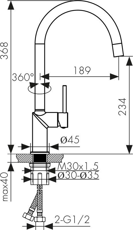 

Смеситель Kaiser Vita 43244-5 (серебро)