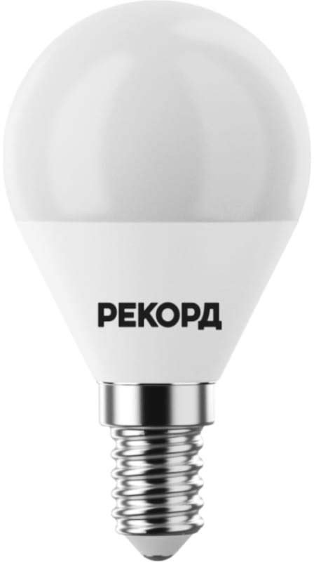 

Светодиодная лампочка Рекорд LED P45-U 8W Е14 4000К