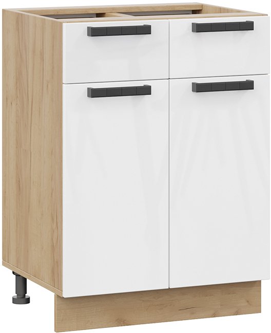 

Шкаф напольный Трия Детройт 1Н6Я1 исп.2 (дуб крафт золотой/белый глянец)