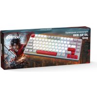 Клавиатура Ritmix RKB-681BL (серый/белый)