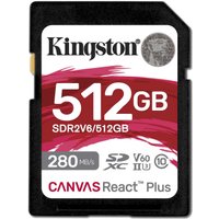 Карта памяти Kingston Canvas React Plus V60 SDXC 512GB