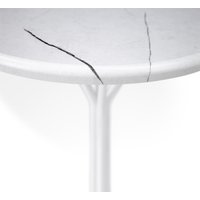 Журнальный столик Sheffilton SHT-CT12-1 (белый муар/белый мрамор)