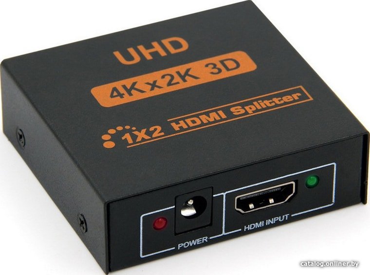 Адаптер USBTOP 1x2 HDMI UltraHD 4K 3D, активный
