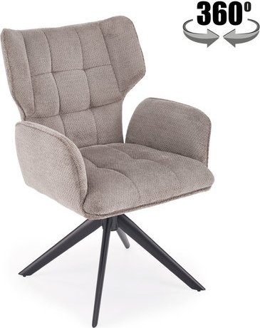 

Стул с подлокотниками Halmar K601 (серый/черный)