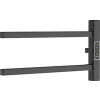 Полотенцесушитель Маргроид Ferrum Cook СНШ профильный 18*40 Черный матовый, скрытого монтажа, таймер справа